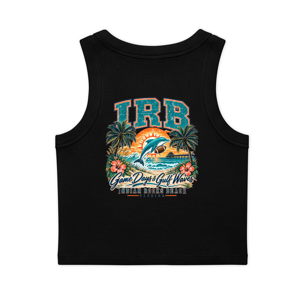 Indian Rocks Beach Dolphin Crop Tank