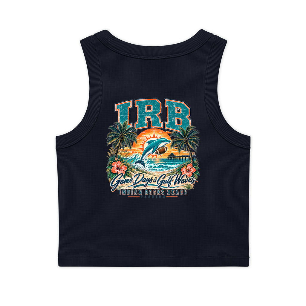 Indian Rocks Beach Dolphin Crop Tank