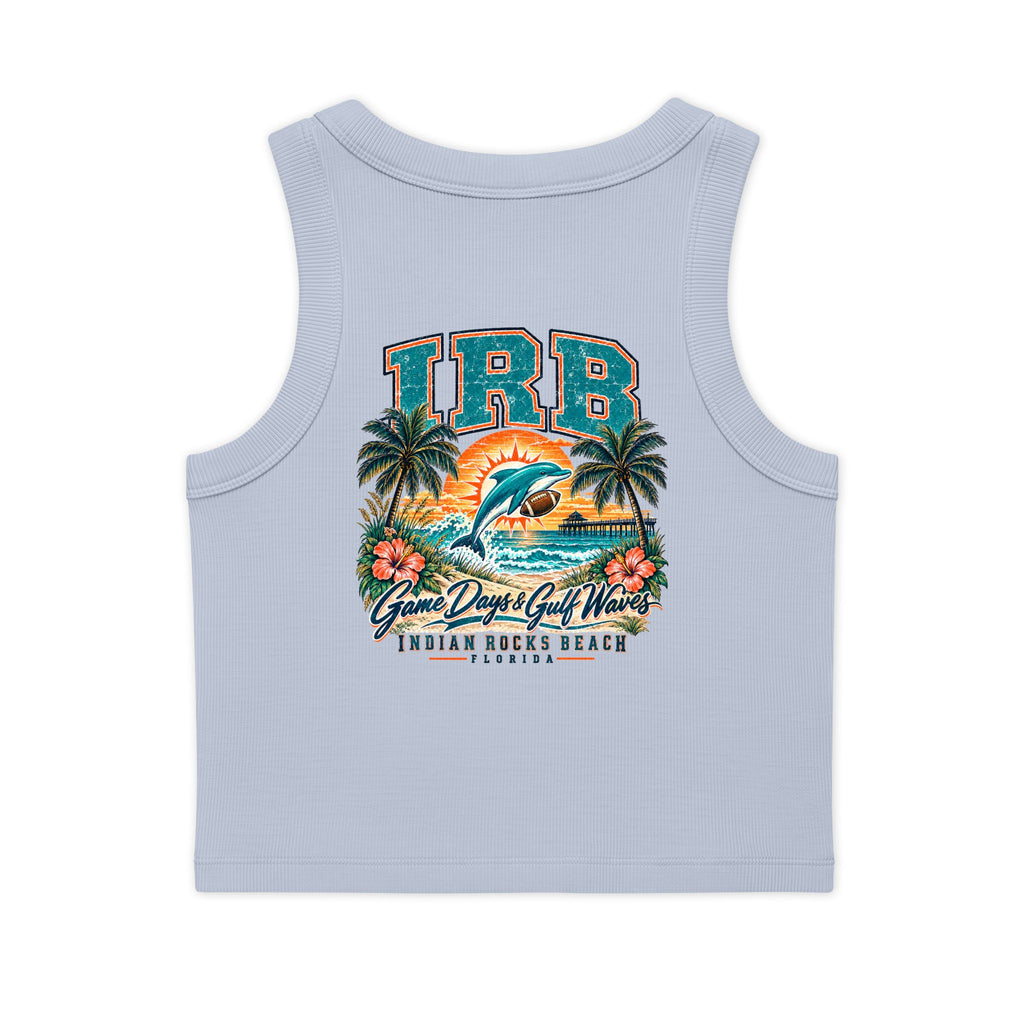 Indian Rocks Beach Dolphin Crop Tank