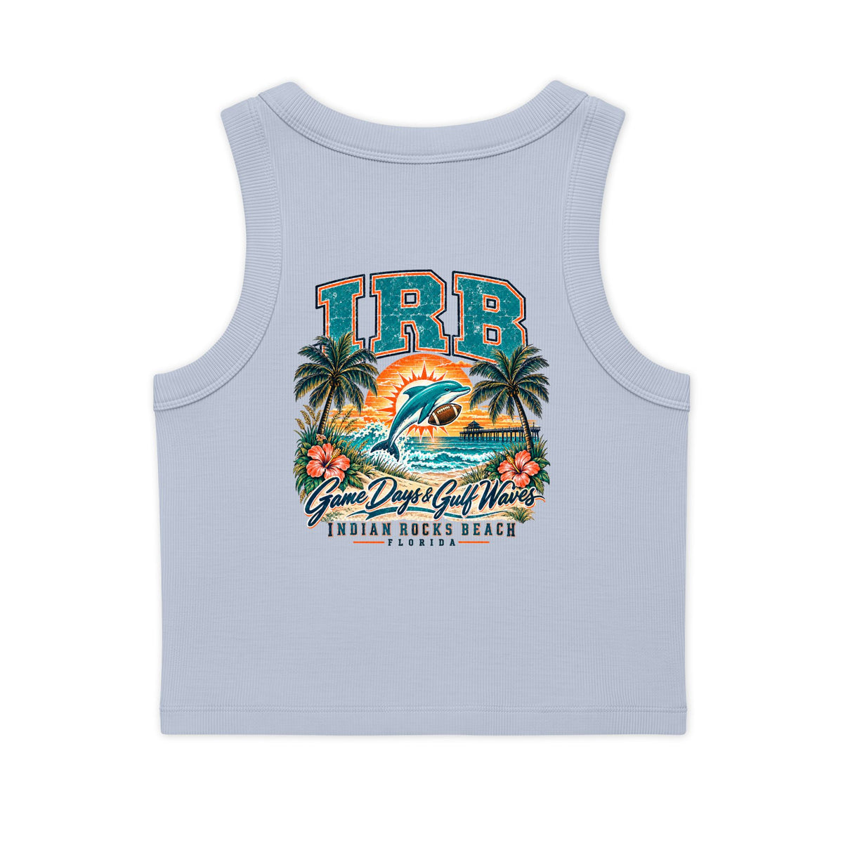 Indian Rocks Beach Dolphin Crop Tank