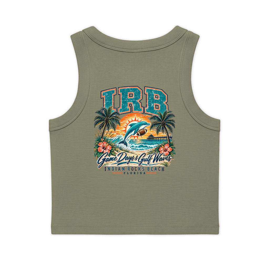 Indian Rocks Beach Dolphin Crop Tank