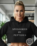 Sponsored by Peptides Cropped Hoodie