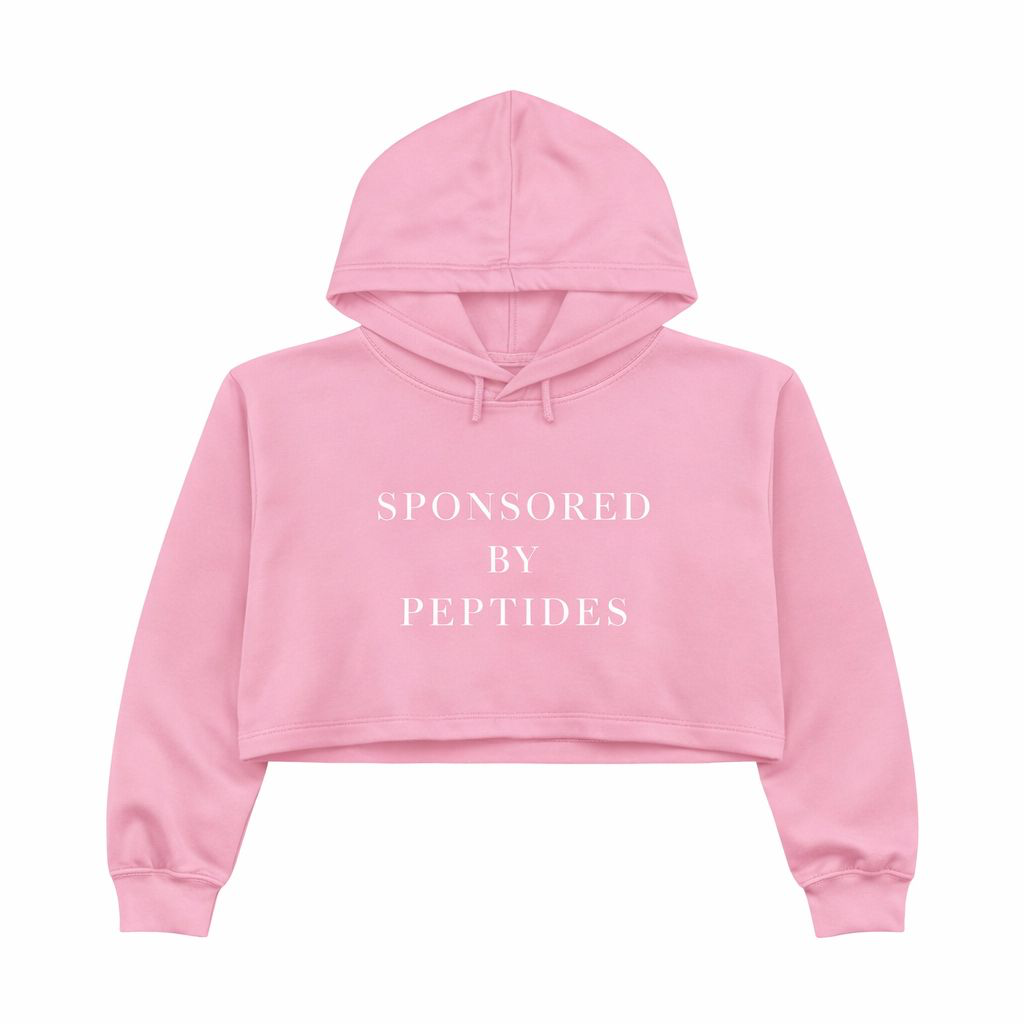 Sponsored by Peptides Cropped Hoodie