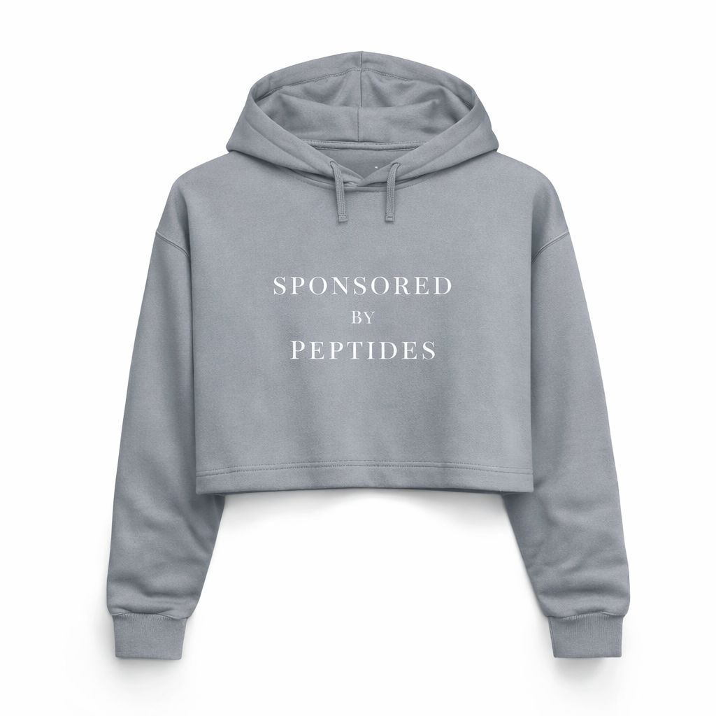 Sponsored by Peptides Cropped Hoodie