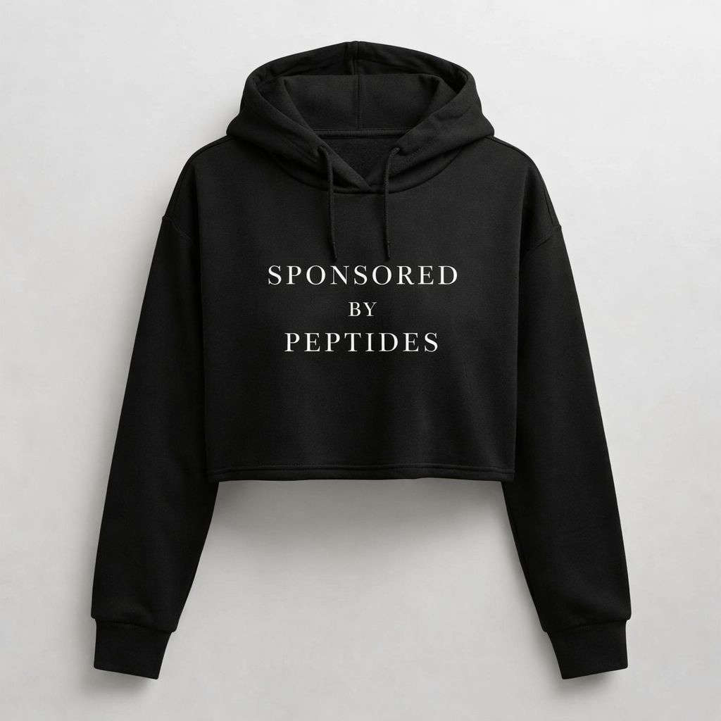 Sponsored by Peptides Cropped Hoodie