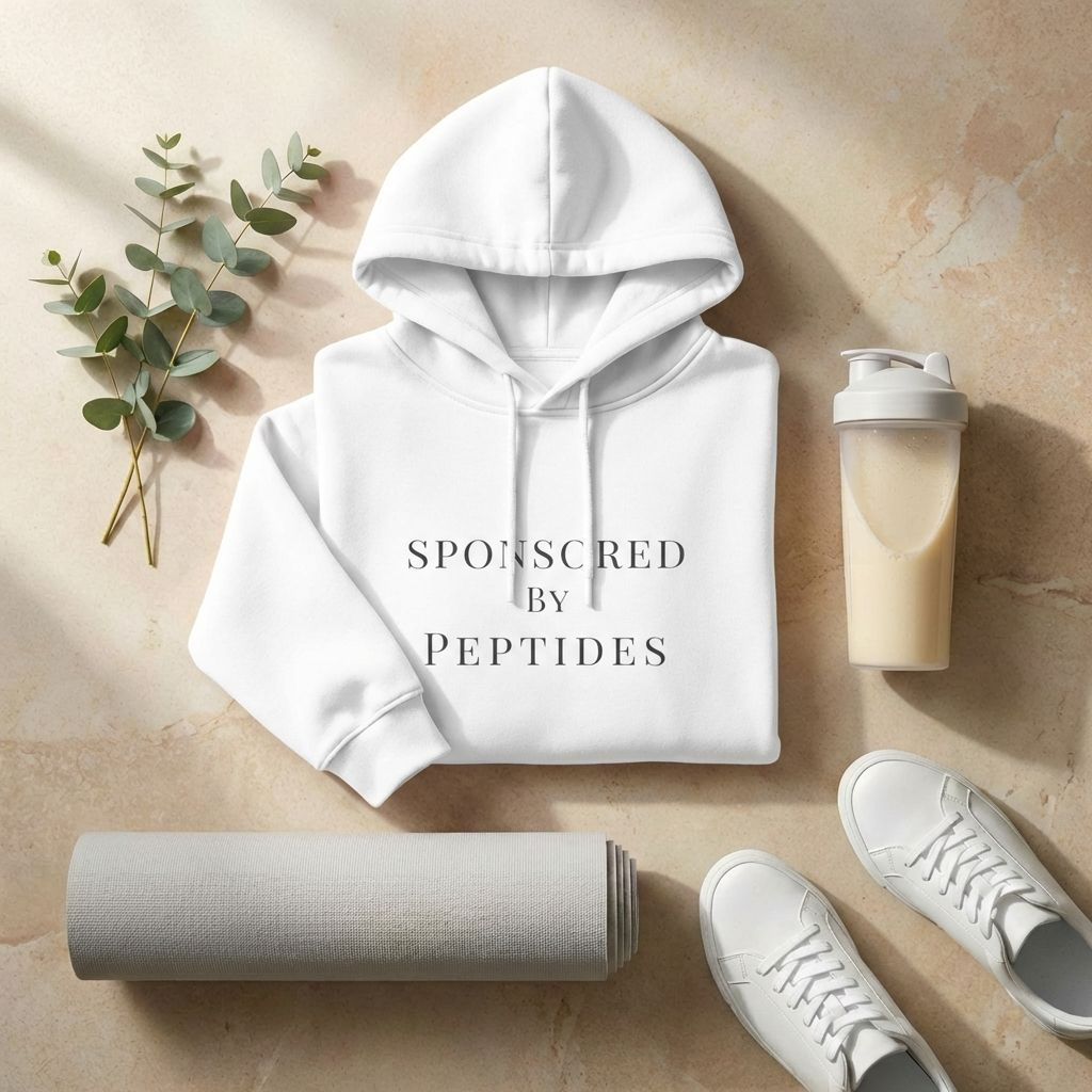 Sponsored by Peptides Cropped Hoodie