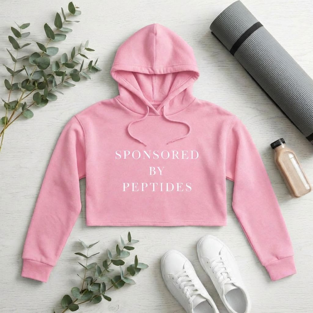 Sponsored by Peptides Cropped Hoodie