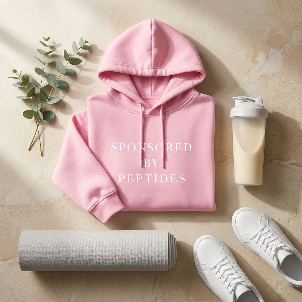Sponsored by Peptides Cropped Hoodie