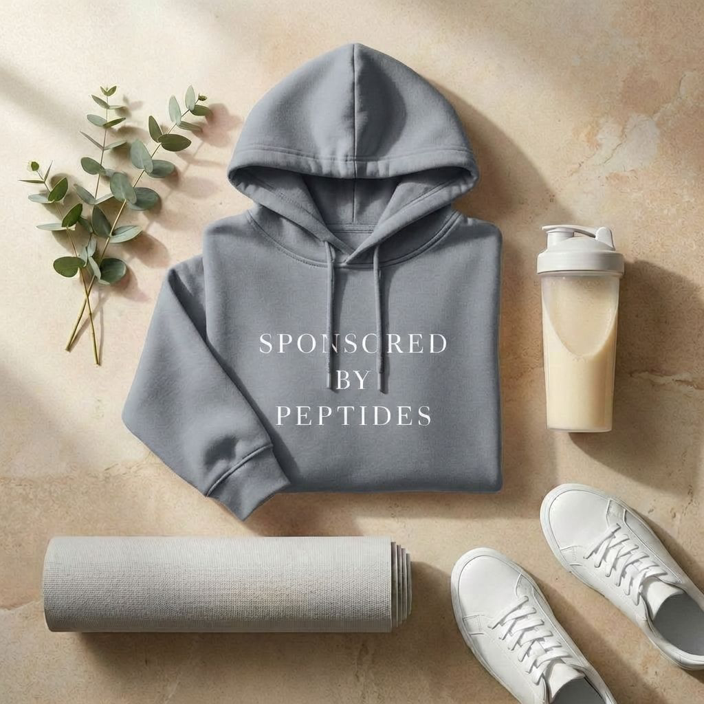 Sponsored by Peptides Cropped Hoodie