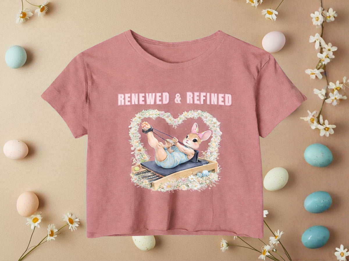 Pilates Easter Bunny Crop Top
