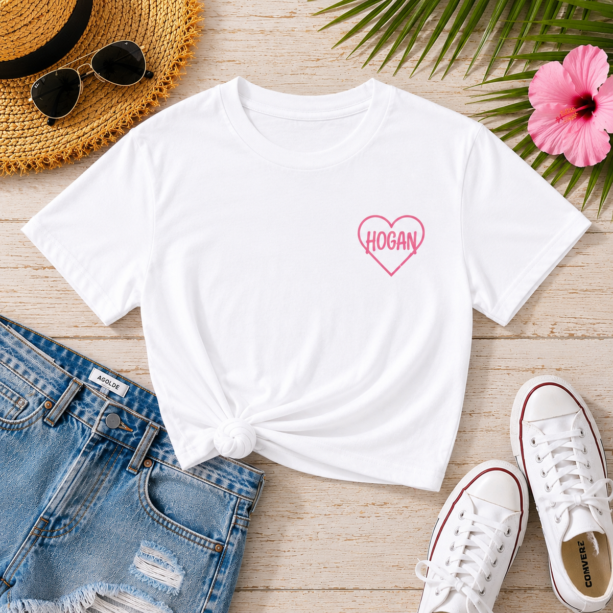 Women's Crop Tee — 'Real Legends Never Die' RIP Retro Pink Graphic