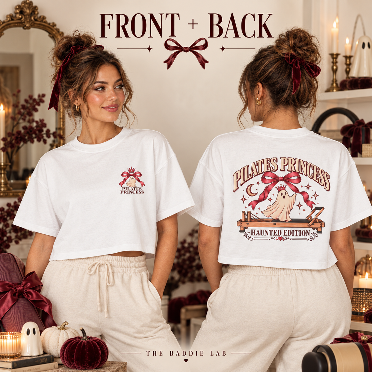 Pillows Princess Haunted Edition Women's Crop Tee