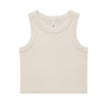 Organic Rib Crop Tank — "My Safe Word Is Feet in Straps" Pilates Skeleton Graphic