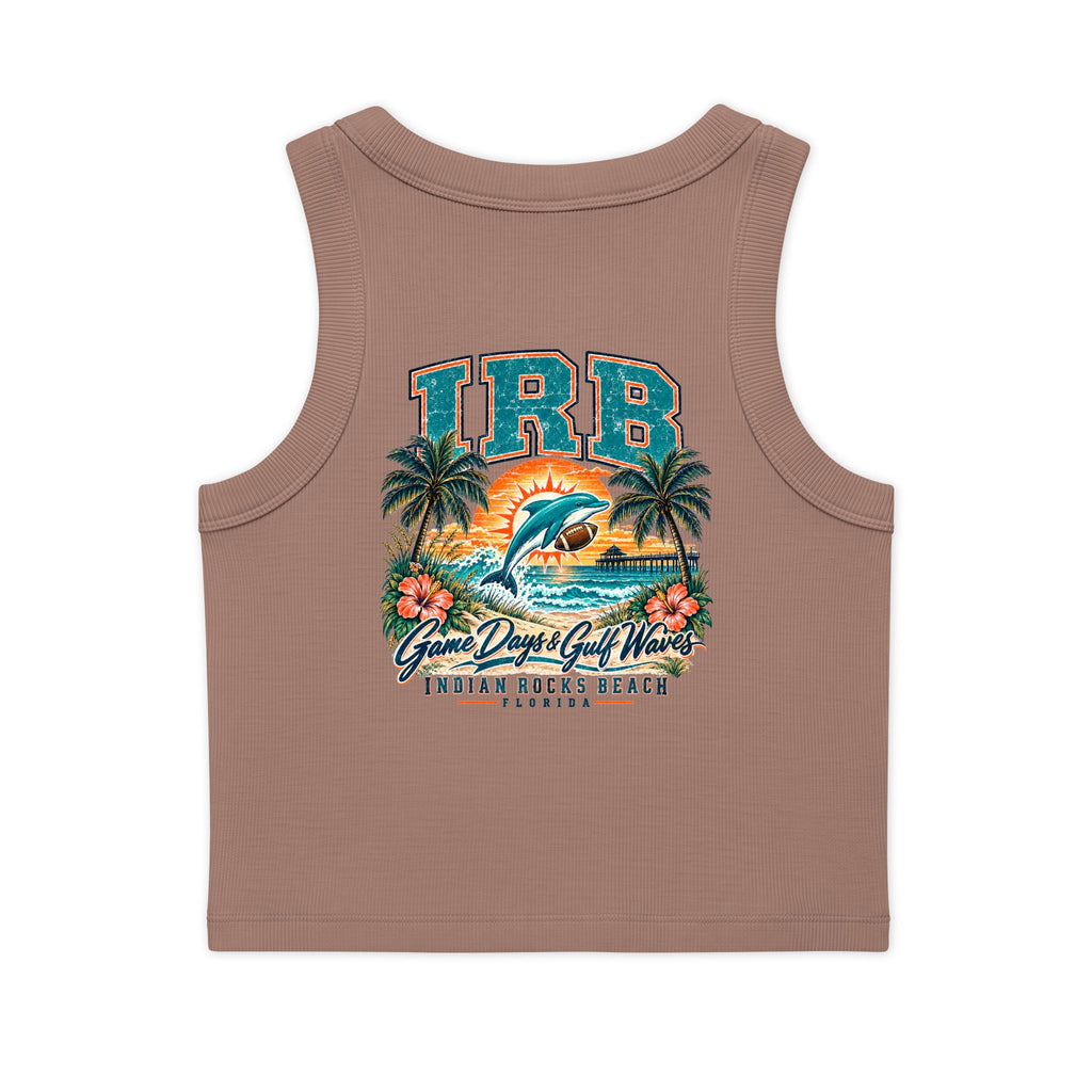 Indian Rocks Beach Dolphin Crop Tank