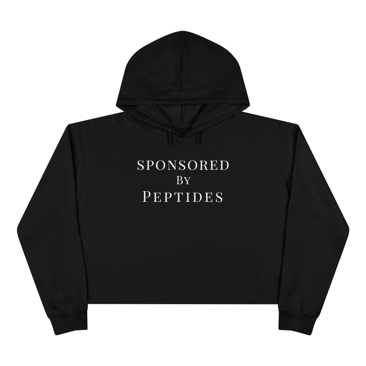 Sponsored by Peptides Cropped Hoodie