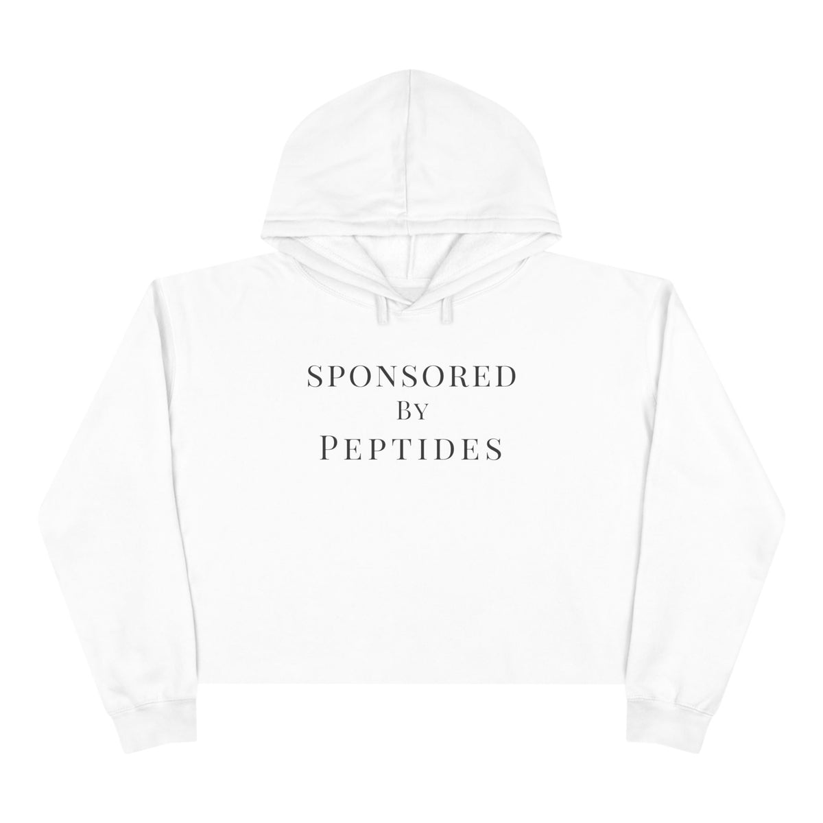 Sponsored by Peptides Cropped Hoodie