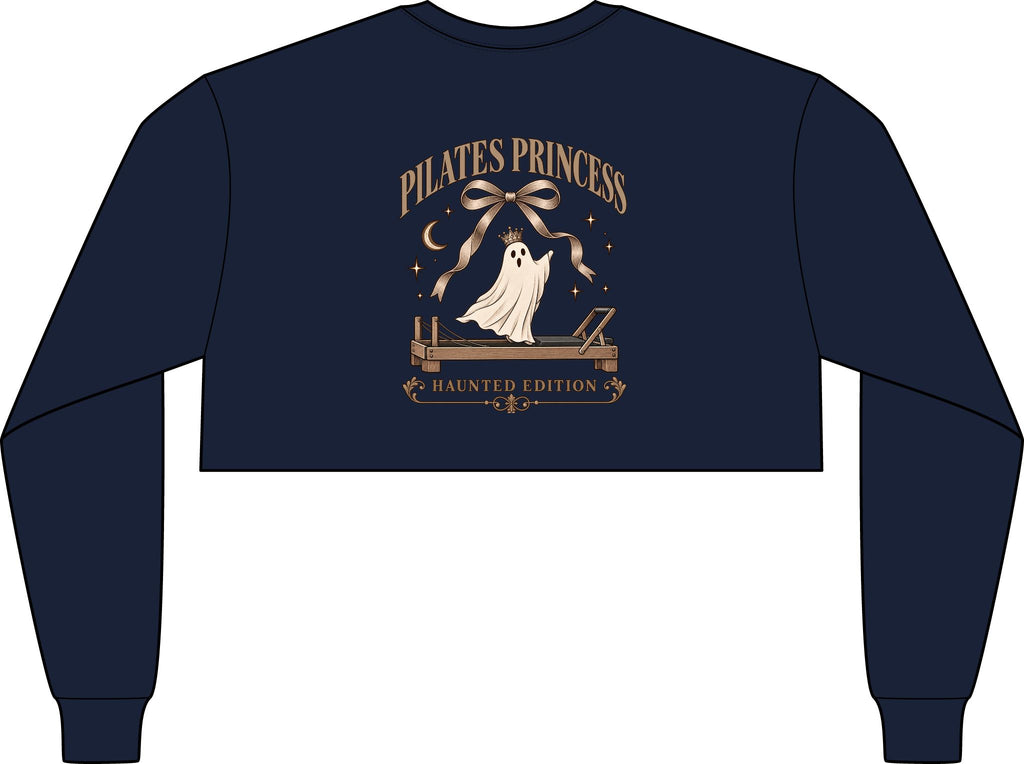 Cropped Long Sleeve Tee, Chest Artwork